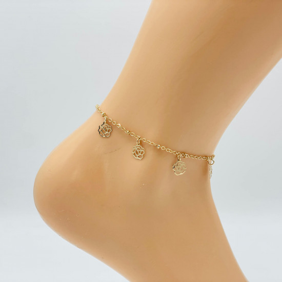 Wholesaler jewelry Marseille, gold ankle chain GS05217 - Felizz