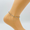 Silver ankle chain G104-3A