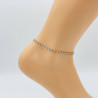 Silver ankle chain G104-15A