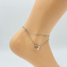 Silver ankle chain G104-16A