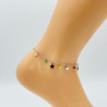 Silver ankle chain G104-21A