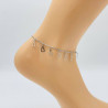 Silver ankle chain G104-23A