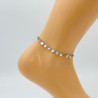 Silver ankle chain G104-24A