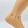 Silver ankle chain G105-3A