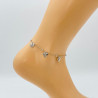 Silver ankle chain G105-4A