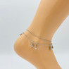 Silver ankle chain G106-6A