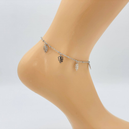 Wholesaler jewelry Marseille, silver ankle chain GS05216 - Felizz