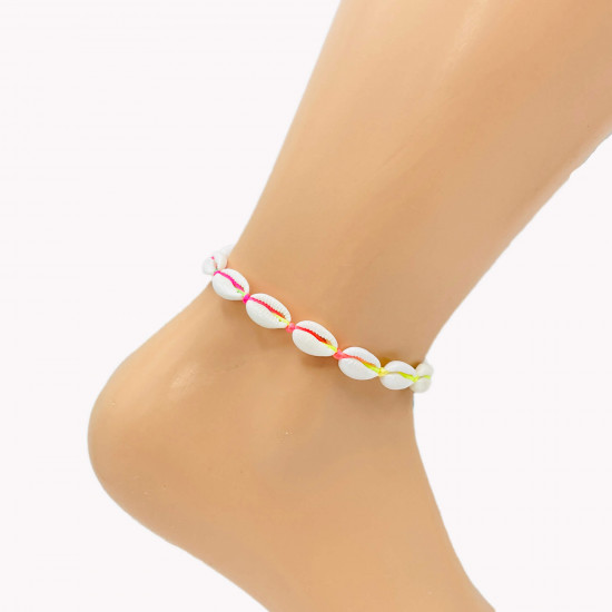 Wholesale for professionals, ankle chain shells string multi