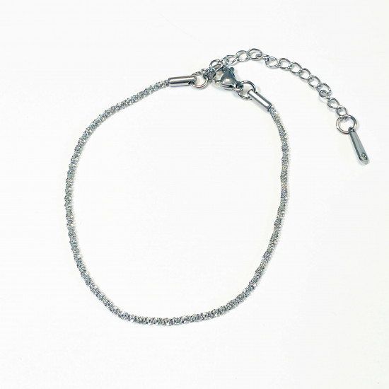 Grossista di gioielli in acciaio inox per i rivenditori, Bracciale in argento scintillante