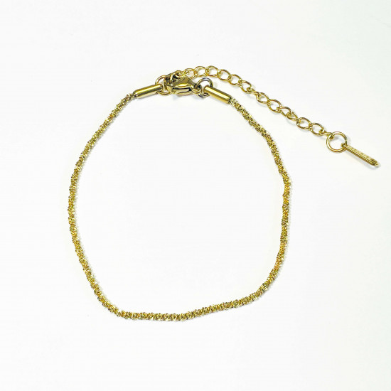 Mayorista de joyas de acero inoxidable para minoristas, Pulsera de oro brillante