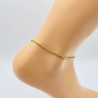 Glittering gold ankle chain