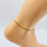 Gold-plated anklet with fine chain