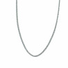 Glittering silver stainless steel necklace