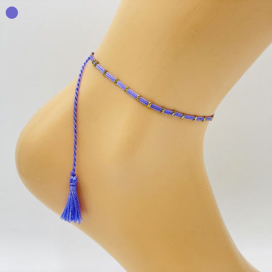 Cotton ankle chains, wholesale Marseille jewelry CHE1256-1