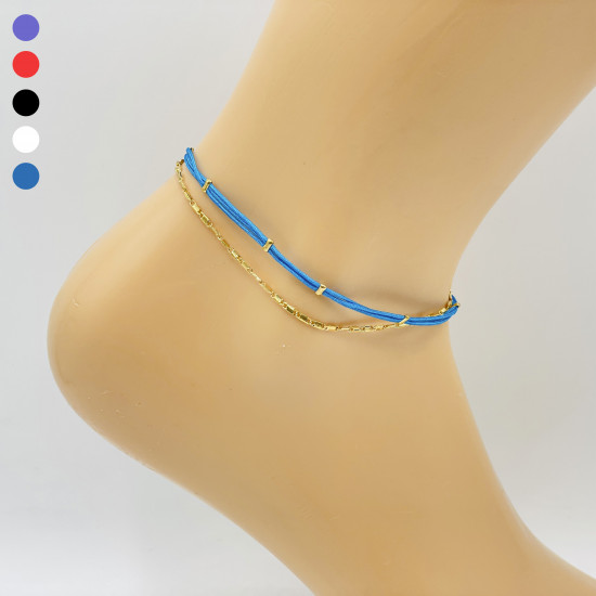 Cotton ankle chains, wholesale Marseille jewelry CHE1256-2