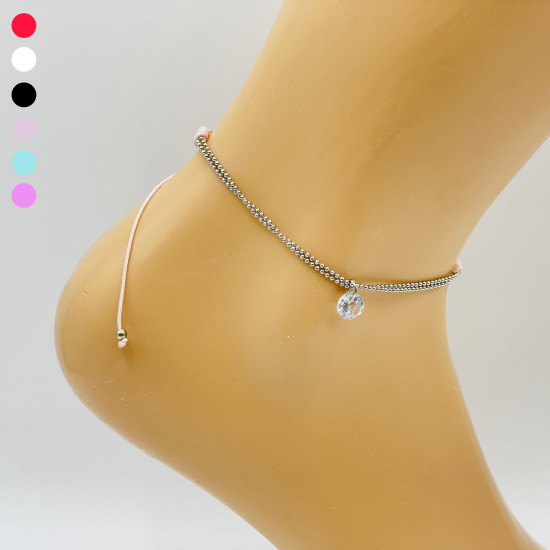 Cotton ankle chains, wholesale Marseille jewelry CHE1274