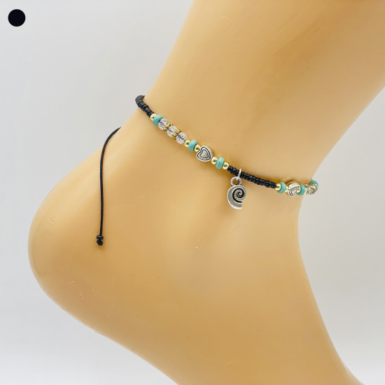 Cotton ankle chains, wholesale Marseille jewelry CHE1753-1