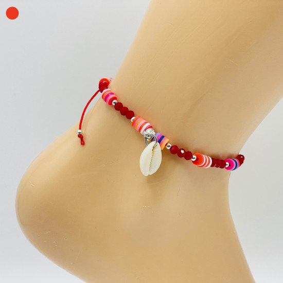 Chaînes de chevilles en coton, grossiste Marseille bijoux CHE1754-1