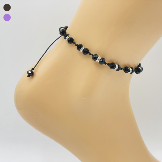 Cotton ankle chains, wholesale Marseille jewelry COT1259-2