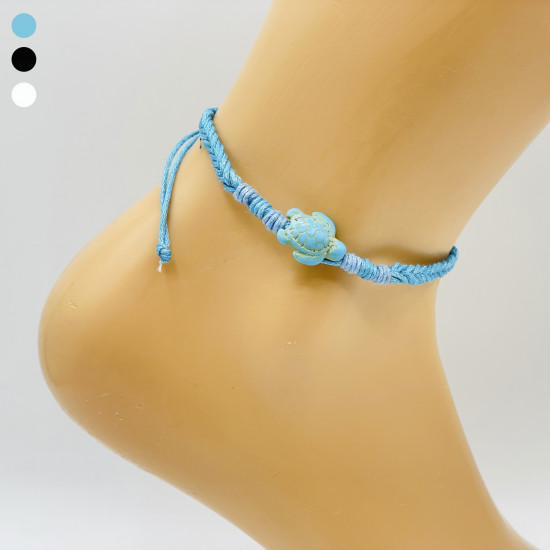 Chaînes de chevilles en coton, grossiste Marseille bijoux COT1351