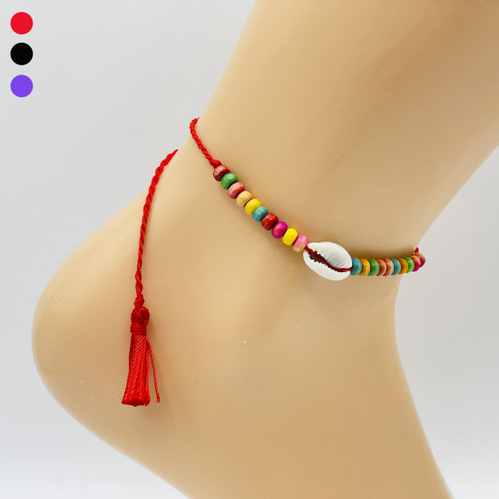 Cotton ankle chains, wholesale Marseille jewelry GSE1249-7