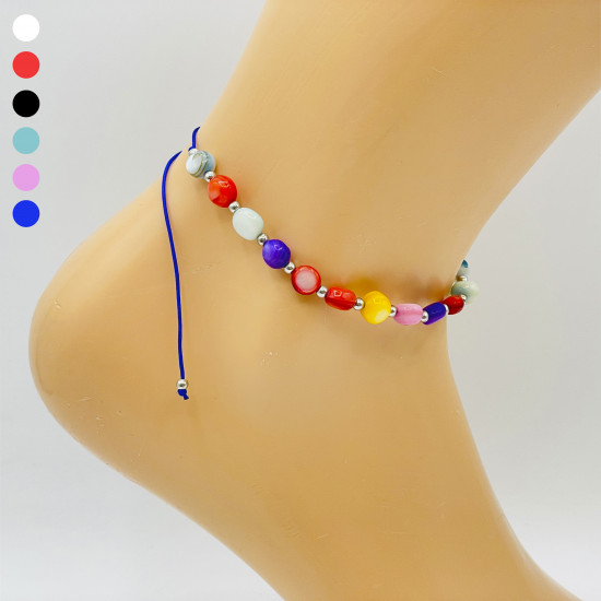 Cotton ankle chains, wholesale Marseille jewelry GSE1250-6