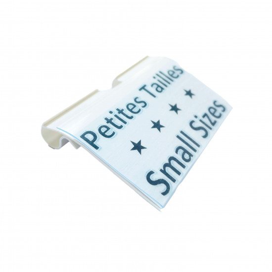 Removable label for "small size" display - Felizz