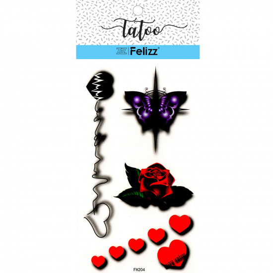 Wholesale ephemeral tattoos, for professionals FH204 - Felizz