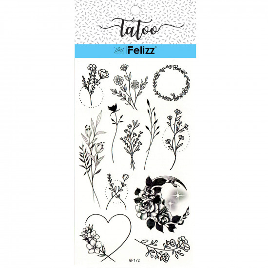 Grossiste tatouages éphémères, pour professionnels GF172 - Felizz