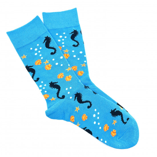 Grossiste chaussettes, modèle chaussettes hippocampes, pour revendeurs