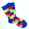 Chaussettes puzzle multi couleurs