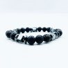Mineral bracelets Lava Stone and Obsidian 4