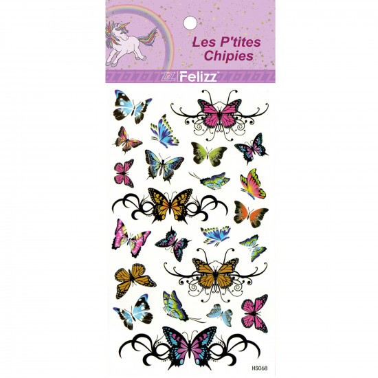 Grossiste tatouages éphémères, pour professionnels HS068 filles