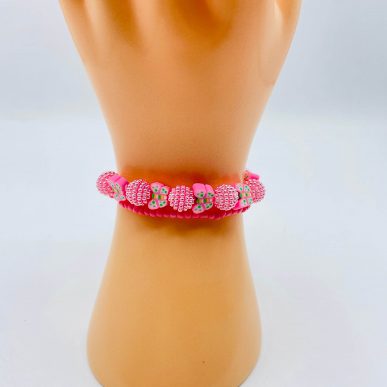 Pulseras rosas para niñas, bisutería para profesionales - Felizz
