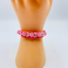 Colorful pink bracelets