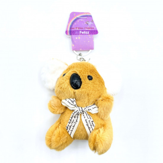 Fournisseur gadget pour filles, vente en gros porte-clés peluche koala marron