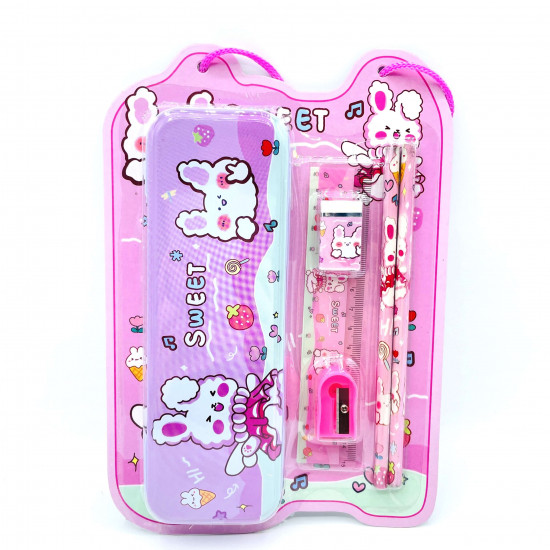 Grossiste gadget pour filles, vente en gros set de papeterie lapin boîte