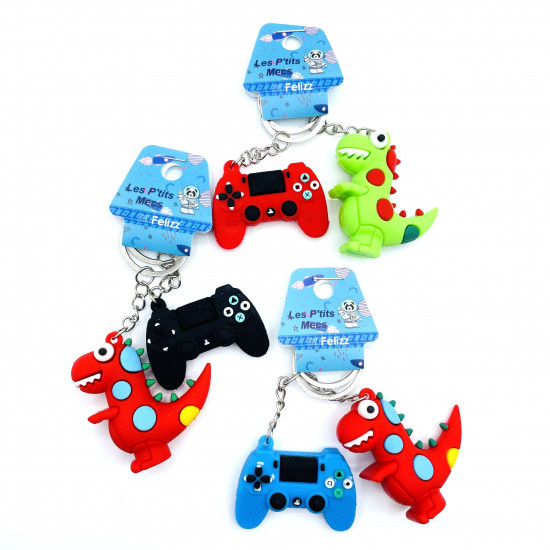 Fornitore di gadget per ragazzi, portachiavi e joystick per dinosauri all'ingrosso