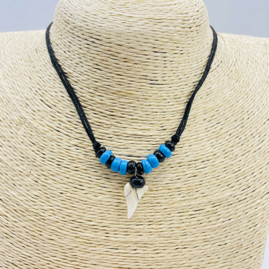 Proveedor collares fantasía diente de tiburón, collar niño G172-16