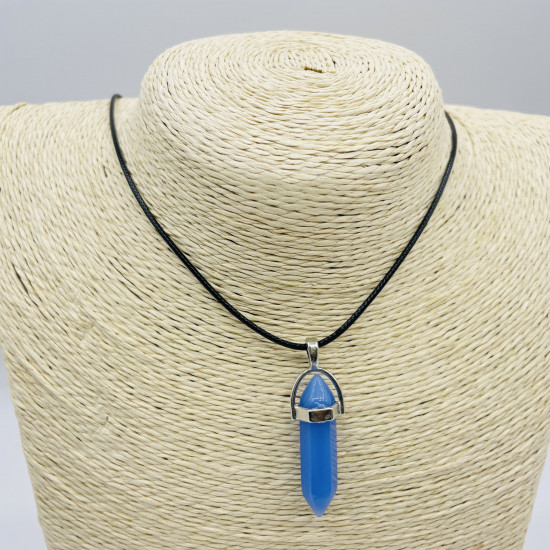 Jewelry supplier europe, crystal necklace, naruto, anime, sky blue glass