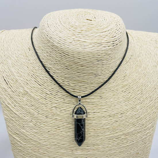 Jewelry supplier europe, crystal necklace, naruto, anime, black glass marble effect