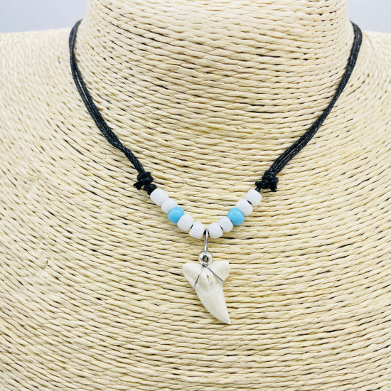 Wholesaler shark tooth necklaces, batch sales for professionals G172-22