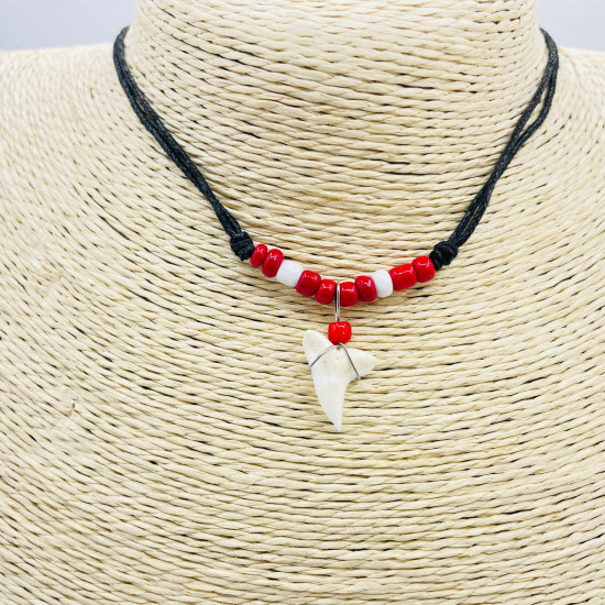 Wholesaler shark tooth necklaces, batch sales for professionals G172-32