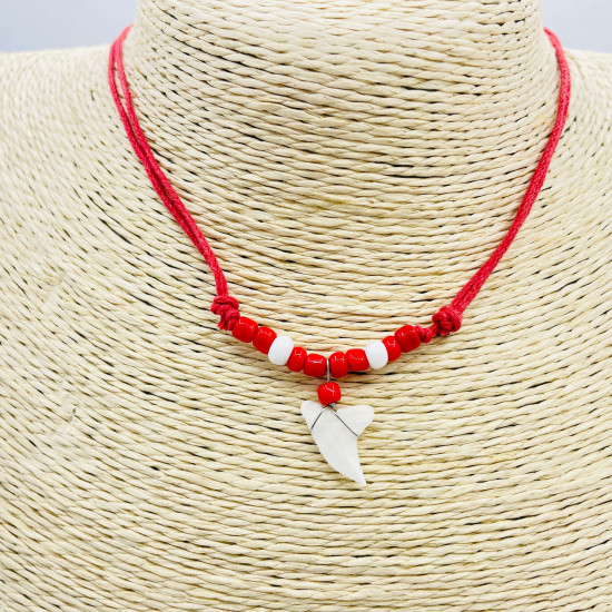 Wholesaler shark tooth necklaces, batch sales for professionals G172-36