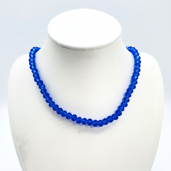 Grossiste en perle pour professionnel Felizz, Collier cistaux épais Bleu foncé