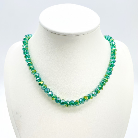 Felizz professional pearl wholesaler, Necklace thick cistaux Green