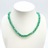 Necklace thick crystals Green