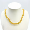 Orange thick crystal necklace