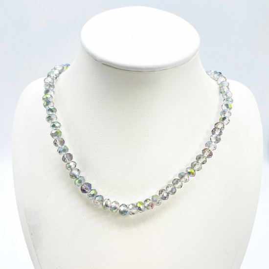 Wholesale beads for professionals Felizz, Necklace thick crystals Grey