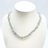 Grey thick crystal necklace